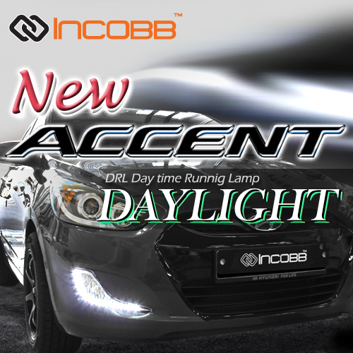 [ Accent 2011 auto parts ] Accent 2011 Incobb LED Day Time Running Light  Made in Korea